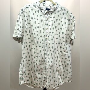 Men’s George slim fit 3XL short sleeve button up